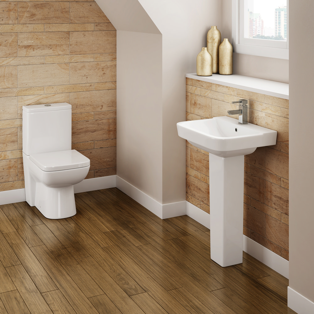 Genova Modern Short Projection 585mm Toilet With A Soft Close Seat