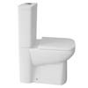 Genova Modern Short Projection 585mm Toilet with Soft Close Seat profile small image view 1 