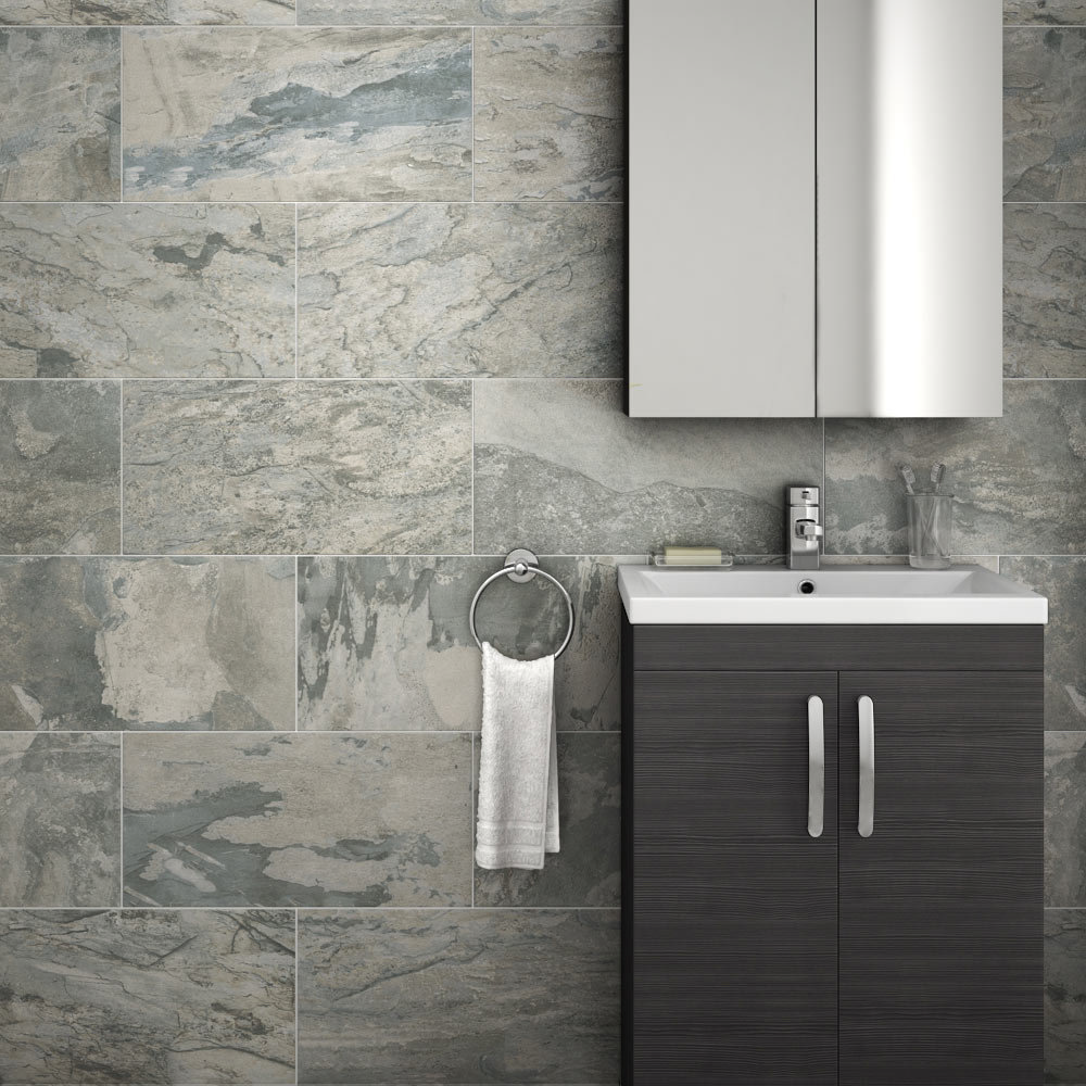 Grado Grey Tile | 600x300mm | Available At Victorian Plumbing.co.uk