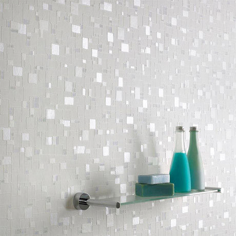 Graham & Brown - Spa Shimmer Bathroom Wallpaper - 16634 | 17 Stylish Bathroom Wallpaper Ideas