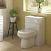 Harmony Gloss White BTW WC Unit with Cistern + Soft Close Seat W500 x D200mm profile small image view 3 