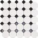 Haywood Black & White Mosaic Tile Sheet - 295 x 295mm profile small image view 2 