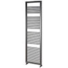 Asquiths Mineral Anthracite H1800 x W500mm Round Tube Vertical Radiator - HEA3104 profile small image view 1 