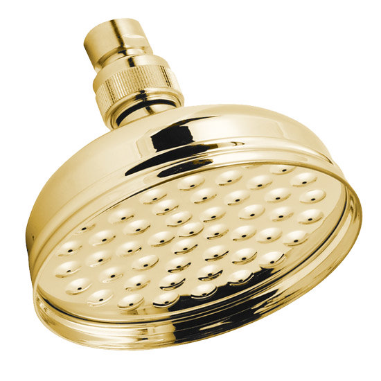 Deva 5&quot; Apron Rose Shower Head with Swivel Joint - Gold - HEAH02/G