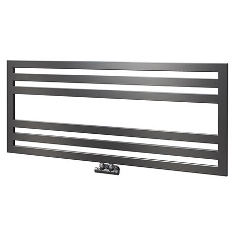 Asquiths Mineral Anthracite H500 x W1200mm Flat Tube Horizontal Radiator - HEB3106