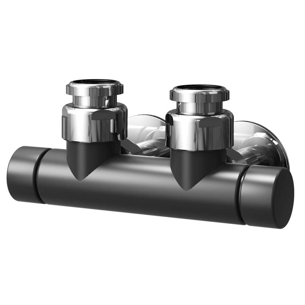 Asquiths Mineral Anthracite Central Connection Manual Radiator Valve - HED3129