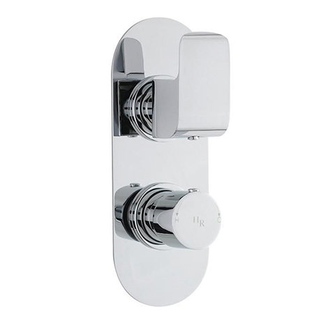 Hudson Reed Hero Twin Concealed Thermostatic Shower Valve - Round Plate - HER3410