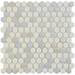 Hex White Mosaic Tile Sheet - 301 x 297mm profile small image view 2 