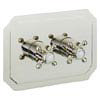 Crosswater - Belgravia Crosshead Thermostatic Shower Valve with 2 Way Diverter - Landscape - Nickel profile small image view 1 