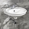Silverdale Hillingdon Cloakroom Basin (450mm Wide - 1 Tap Hole) profile small image view 1 