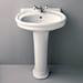 Silverdale Hillingdon 650mm Wide Basin with Full Pedestal profile small image view 4 
