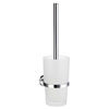 Smedbo Home Wall Mounted Toilet Brush & Frosted Glass Container - Polished Chrome - HK333 profile small image view 1 