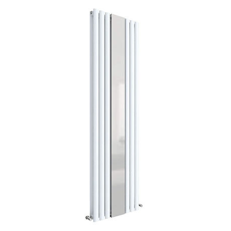 Hudson Reed Revive 1800 x 499mm Double Panel Designer Radiator with Mirror - Gloss White - HL331