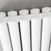 Hudson Reed Revive 1800 x 528mm Vertical Double Panel Radiator - Gloss White - HL327 profile small image view 2 