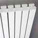 Hudson Reed Sloane 1800 x 381mm Double Panel Radiator with Mirror - Satin White - HLW64 profile small image view 2 