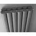 Hudson Reed Revive 1800 x 499mm Double Panel Designer Radiator with Mirror - Anthracite - HLA79 profile small image view 3 