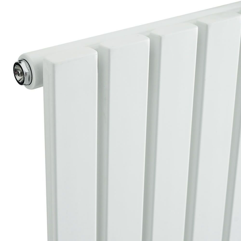 Hudson Reed Sloane Single Panel Designer Radiator 1500 x 354mm White