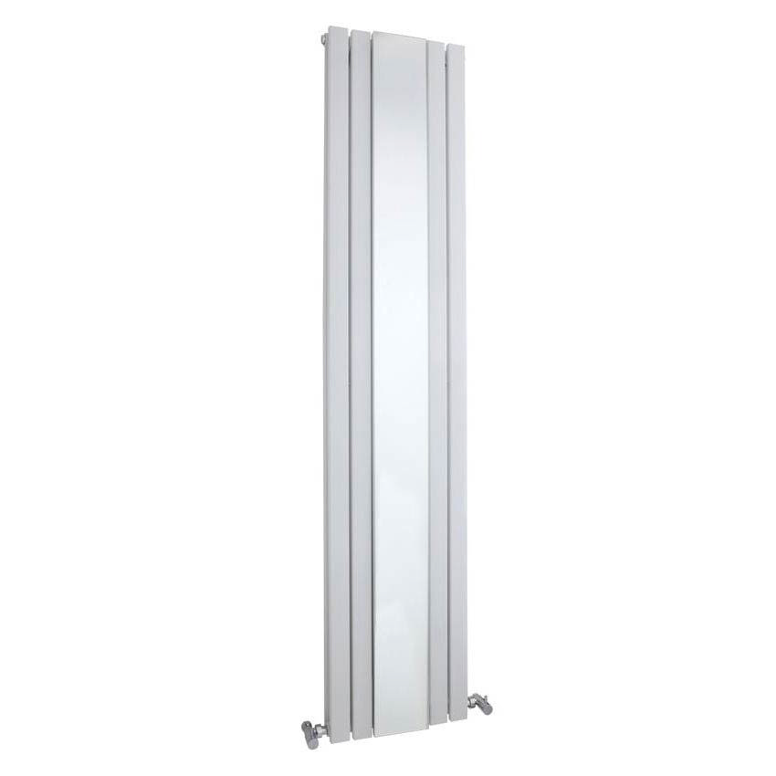 Hudson Reed Sloane Double Panel Radiator with Mirror 1800 x 381mm White HLW64 at Victorian