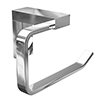 Holly Modern Square Toilet Roll Holder - Chrome profile small image view 1 