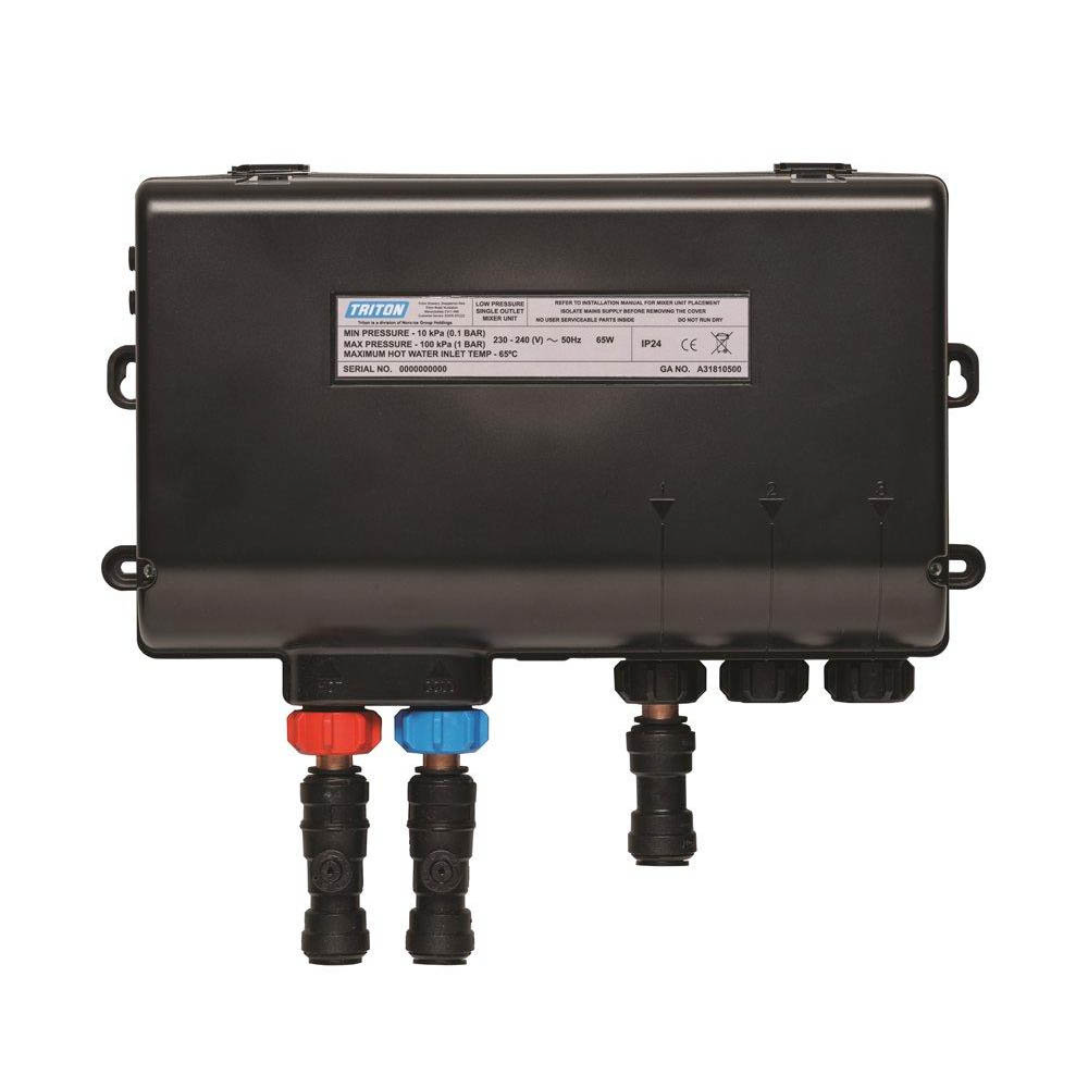 Triton HOME Digital Mixer Shower Pumped AllinOne Ceiling Pack with