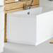 Hudson Reed High Gloss White MDF End Bath Panel - Various Size Options profile small image view 2 