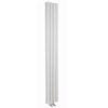 Hudson Reed - Revive White Designer Radiator - W237 x H1800mm - HRE007 profile small image view 1 