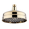 Belmont Traditional Gold 6" Apron Rose Shower Head with Swivel Joint profile small image view 1 