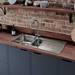 Rangemaster Houston 1.0 Bowl Stainless Steel Kitchen Sink profile small image view 6 