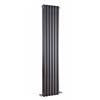 Nuie - Salvia Double Panel Radiator - 1800 x 377mm - Anthracite - HSA005 profile small image view 1 