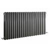 Nuie - Salvia Double Panel Radiator - 635 x 1210mm - Anthracite - HSA007 profile small image view 1 