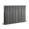 Nuie - Salvia Double Panel Radiator - 635 x 853mm - Anthracite - HSA008 profile small image view 1 