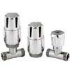 Hudson Reed Chrome Thermostatic Radiator Valves - Straight - HT325 profile small image view 1 