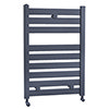 Fewston Straight Flat Panel Heated Towel Rail - W500 x H719mm - Anthracite profile small image view 1 