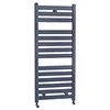 Fewston Straight Flat Panel Heated Towel Rail - W500 x H1147mm - Anthracite profile small image view 1 