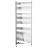 Lindley Straight Heated Towel Rail - W500 x H1420mm - Chrome profile small image view 1 