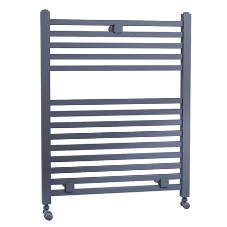 Lindley Straight Heated Towel Rail - W500 x H690mm - Anthracite