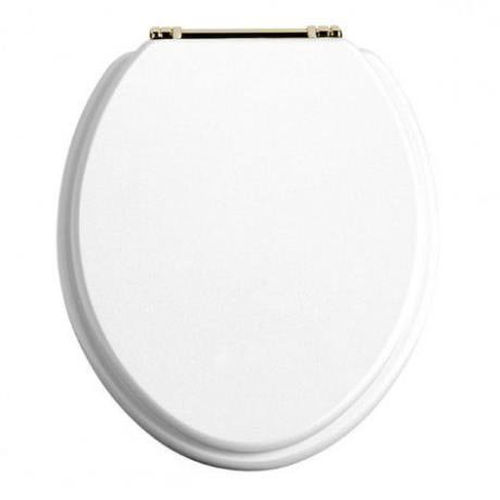 heritage white gloss toilet seat