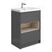 Haywood Grey Modern Sink Vanity Unit + Toilet Package profile small image view 2 