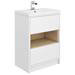 Haywood White Modern Sink Vanity Unit + Toilet Package profile small image view 2 