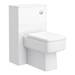 Haywood White Modern Sink Vanity Unit + Toilet Package profile small image view 4 