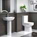 Harmony Rimless Close Coupled Toilet + Soft-Close Seat profile small image view 2 