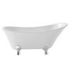 Heritage Grantham Freestanding Slipper Bath with Feet (1550x670mm) profile small image view 1 