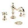 Heritage - Hartlebury 3 Hole Swivel Spout Basin Mixer with Pop-up Waste - Vintage Gold - THRG09 profile small image view 1 