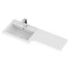 Hudson Reed 1005 x 360/260mm L-Shaped Full Depth Basin profile small image view 1 