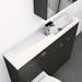 Hudson Reed 1100 x 255mm Slimline Polymarble Basin 1TH profile small image view 2 