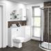 Hudson Reed Fusion 1500mm Gloss White Combination Unit (600 Vanity, 400 Base Unit + 500 WC Unit) profile small image view 2 