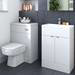 Hudson Reed 505mm Full Depth Polymarble WC Top profile small image view 2 