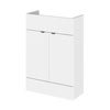 Hudson Reed 600x255mm Gloss White Compact Vanity Unit profile small image view 1 