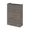 Hudson Reed 600x255mm Grey Avola Compact WC Unit profile small image view 1 