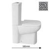Hudson Reed Arlo Compact Flush to Wall Toilet + Soft Close Seat profile small image view 2 